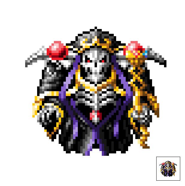 Ainz Ooal Gown Pixel Art