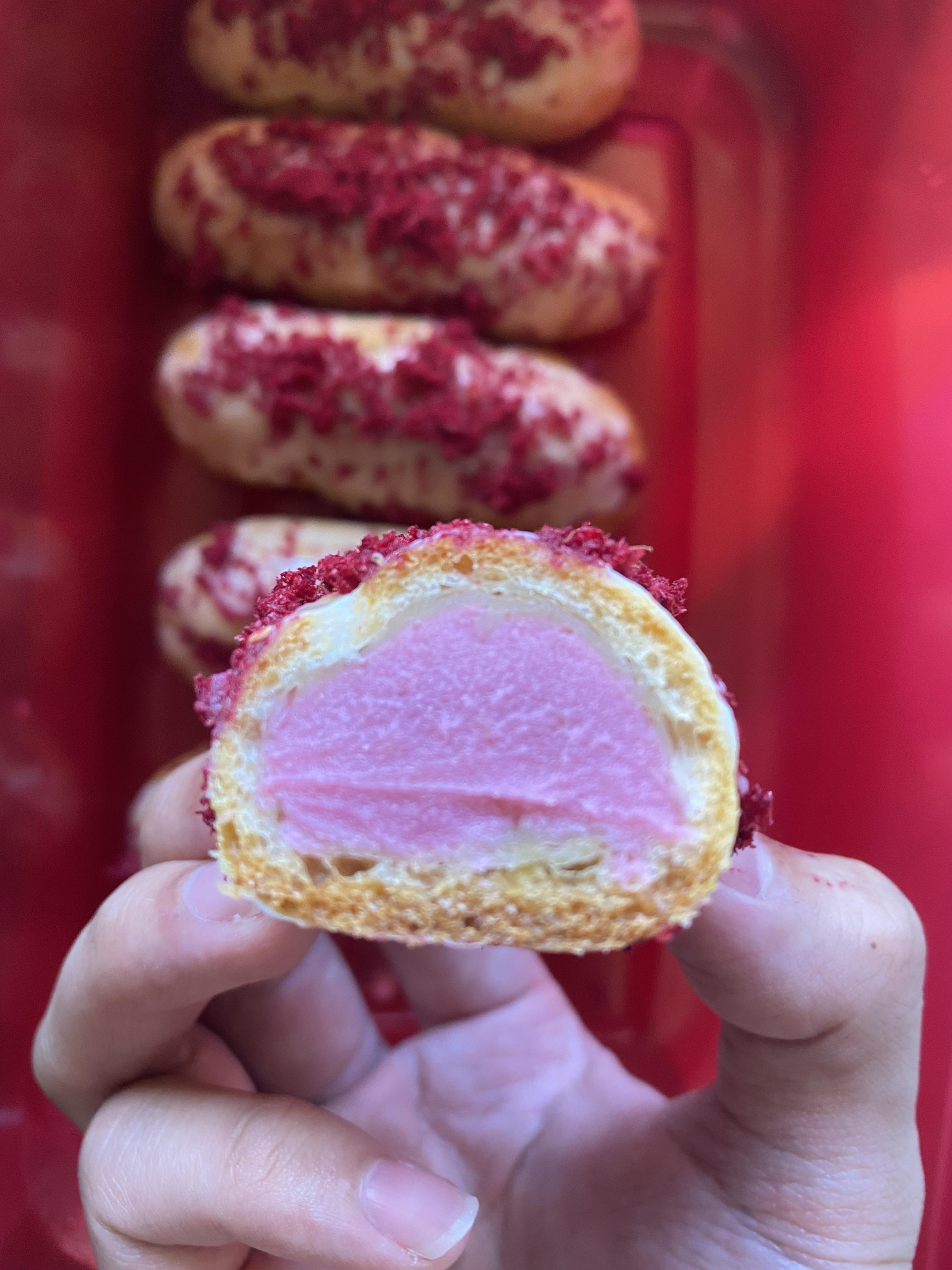 [homemade] Eclair with White Chocolate Raspberry Filling | Scrolller