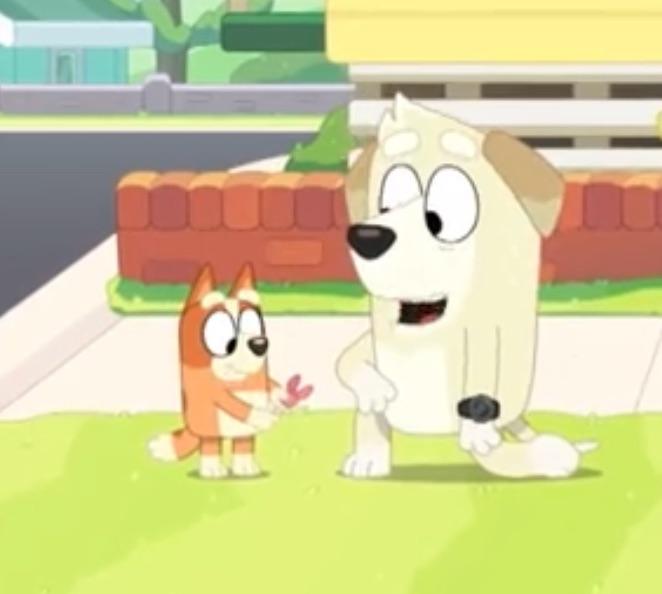 It’s nice that despite the age difference, Bluey and Bingo can make friends with anyone that they meet.