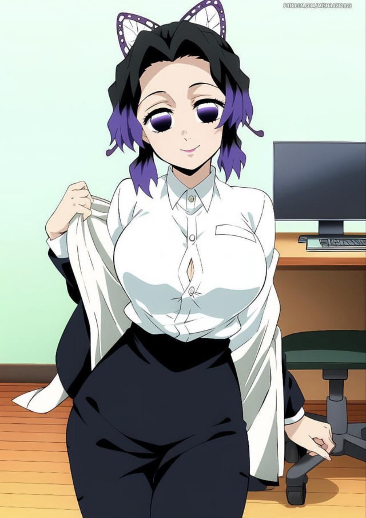 Busty anime girls in lingerie, swimsuits, and revealing clothing for a college roommate roleplay.