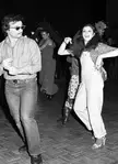 Bill Murray dancing with Gilda Radner at Studio 54 in 1978.