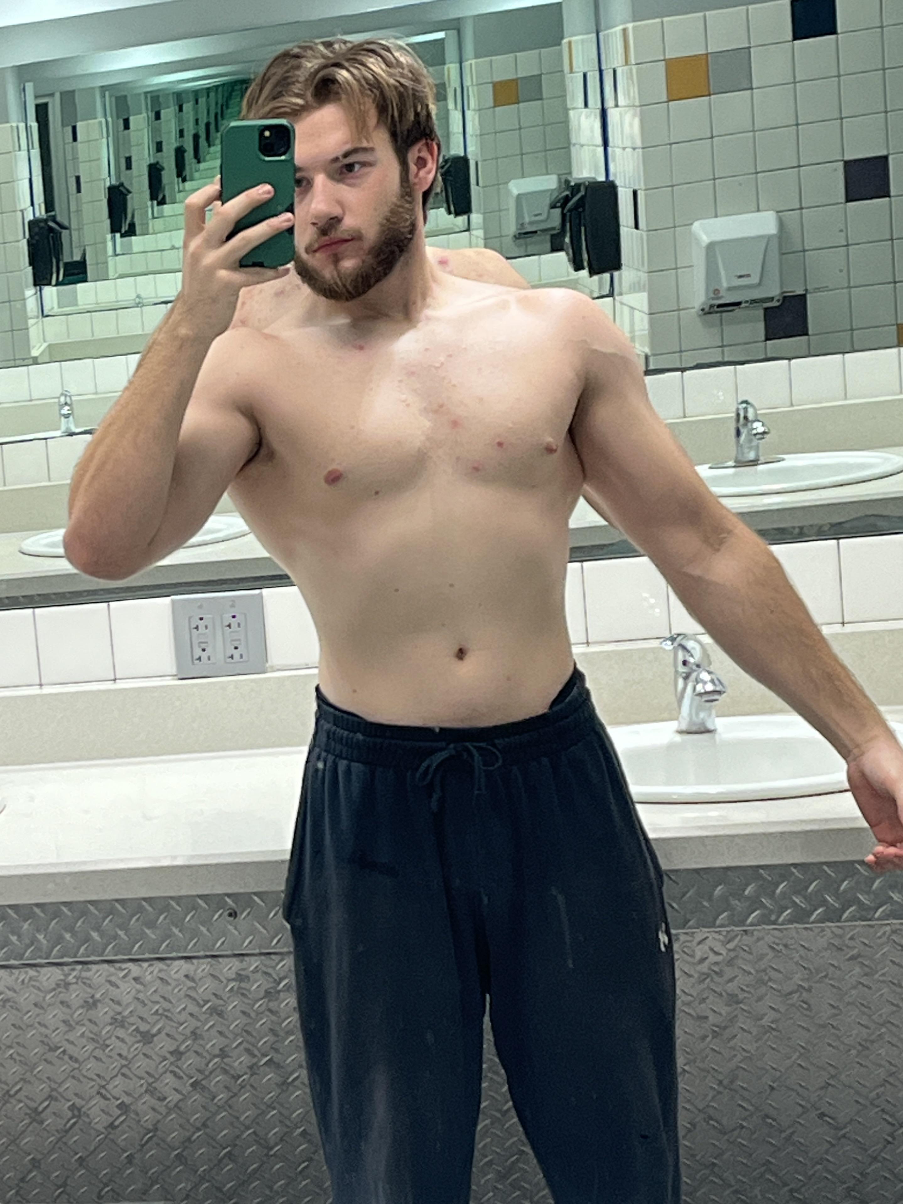 First shirtless selfie in a while