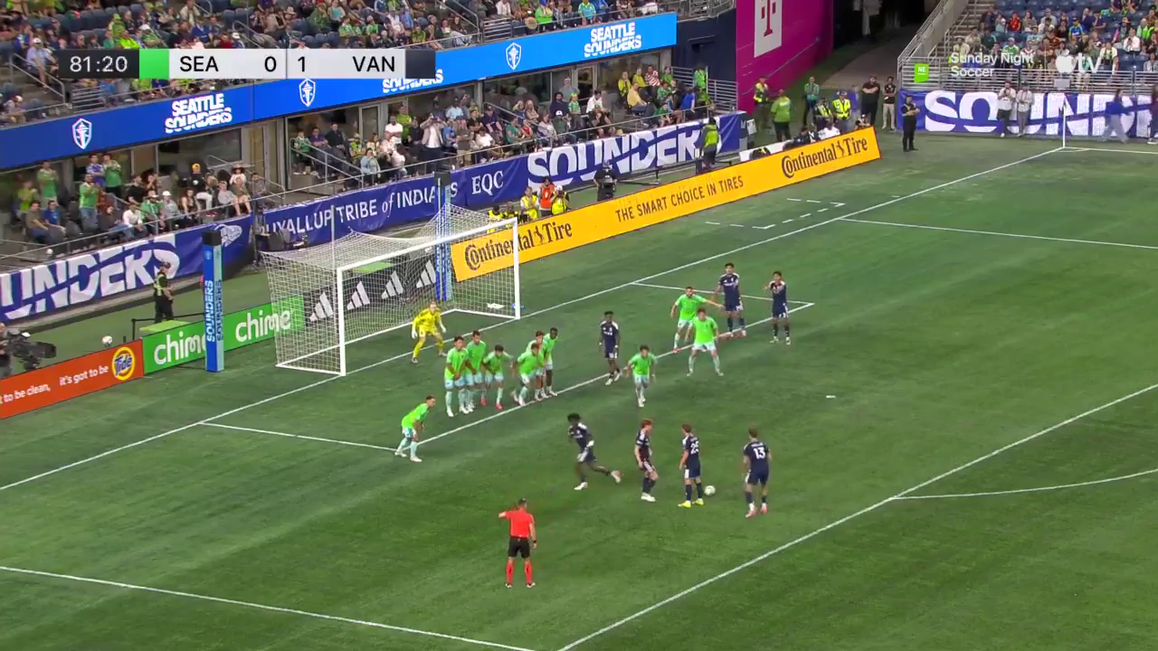 Seattle Sounders 0-[2] Vancouver Whitecaps - Thomas Müller 82' (Indirect Free Kick)