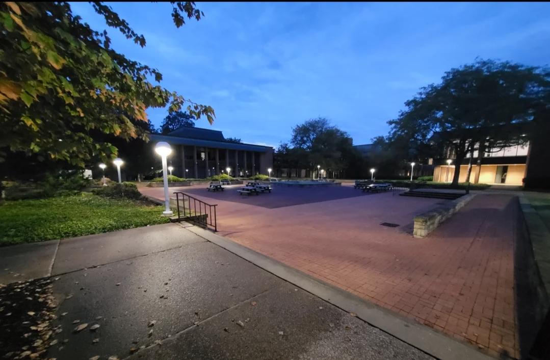 College Campus in the early morning