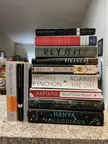 My 2022 reading (left) read (right) stacks