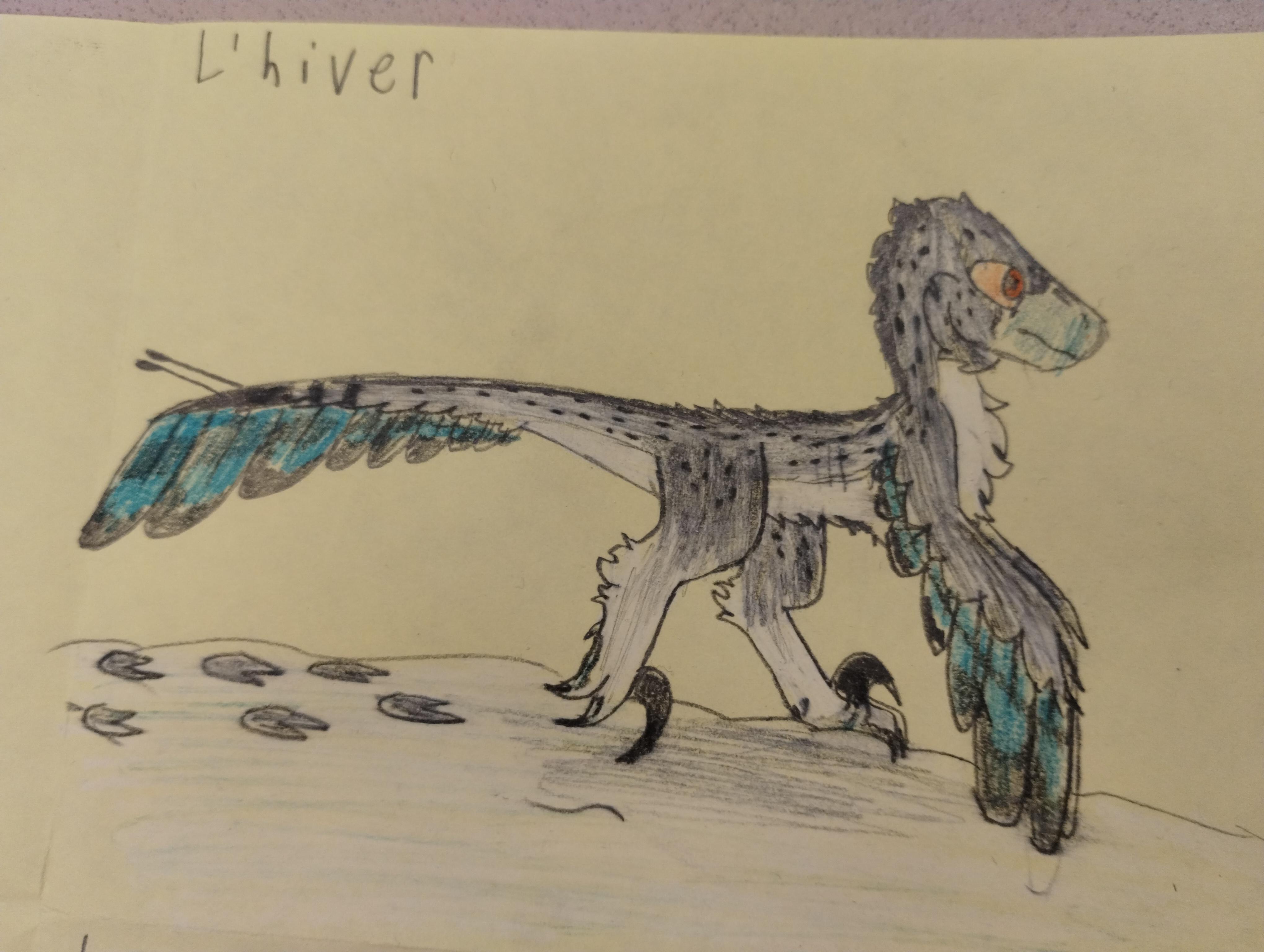 [OC] Dromaeosaurus of the winter