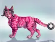 ''Pink Tabby Cat with Horns and a Weird Tail Tip'', By me, Digital, 2023