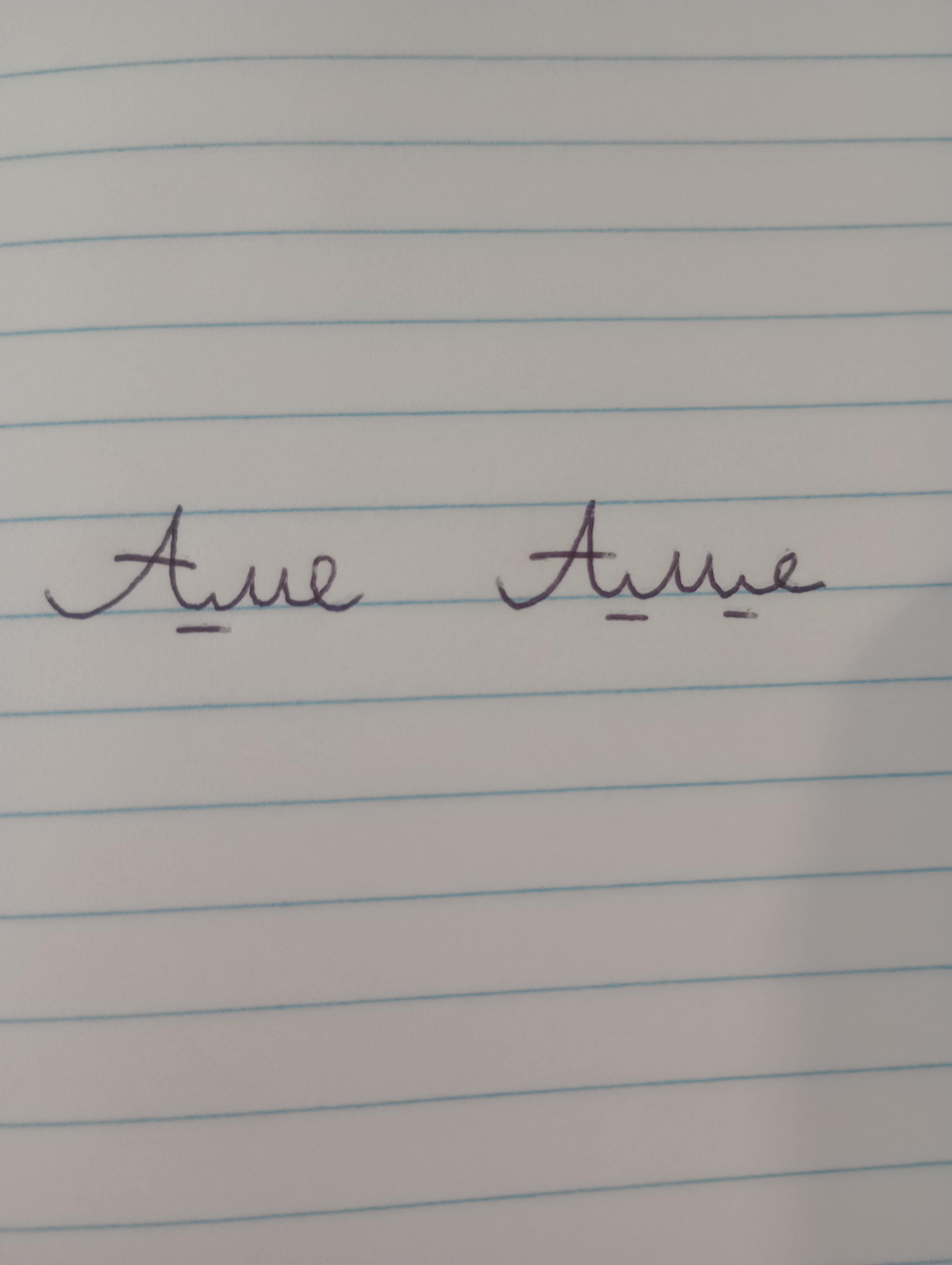 Cursive connectives, which one is right? | Scrolller
