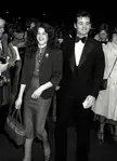 Comedy duo Gilda Radner and Bill Murray attending a premiere at the Ziegfeld Theater, 1979