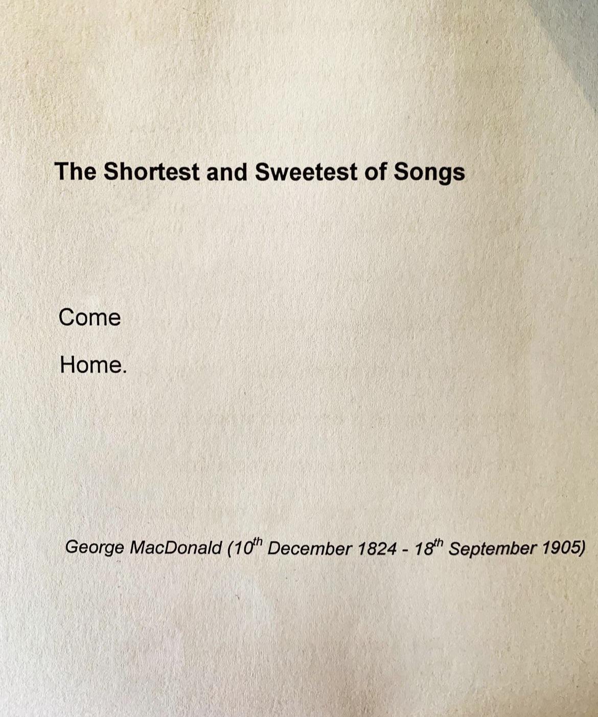 Discover more like Poetry: [POEM] The Shortest and Sweetest of Songs by ...