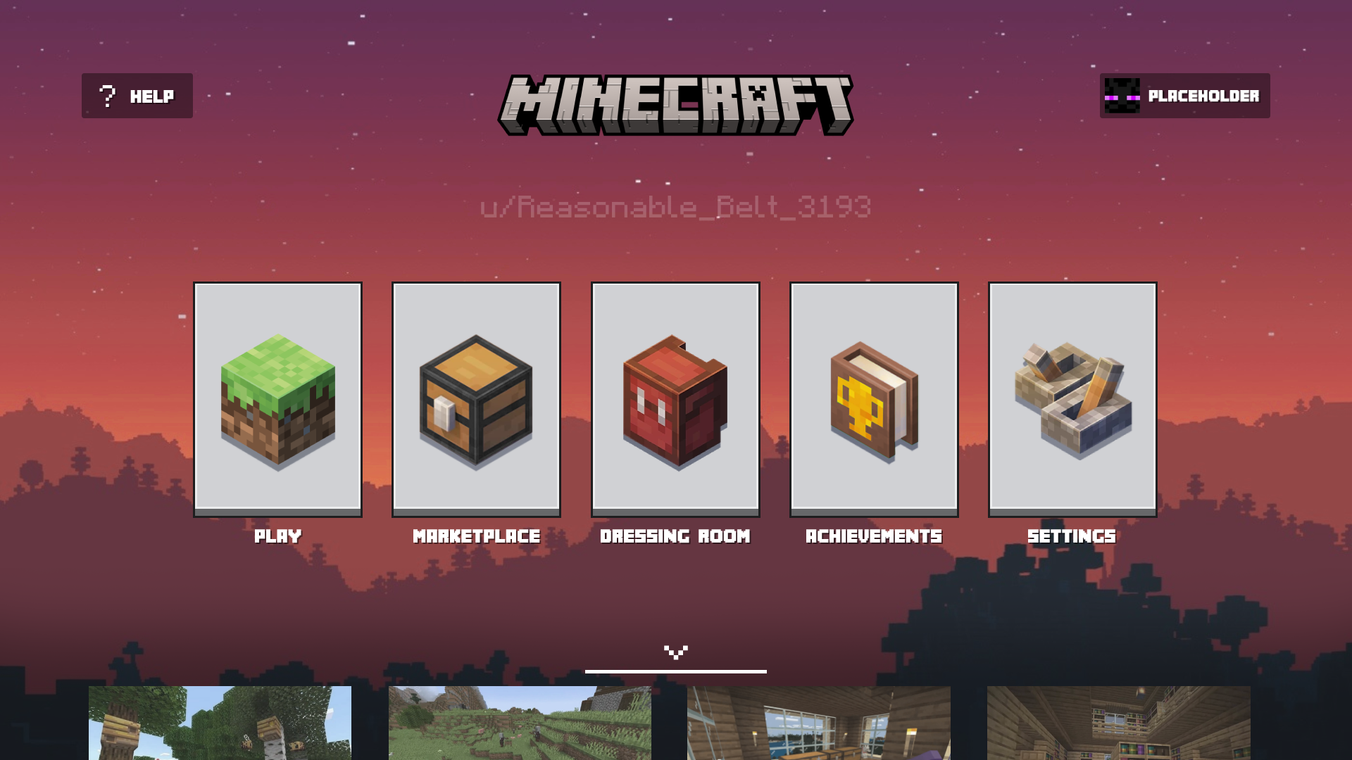 Here is my concept for the updated Bedrock menu based on what was shown ...