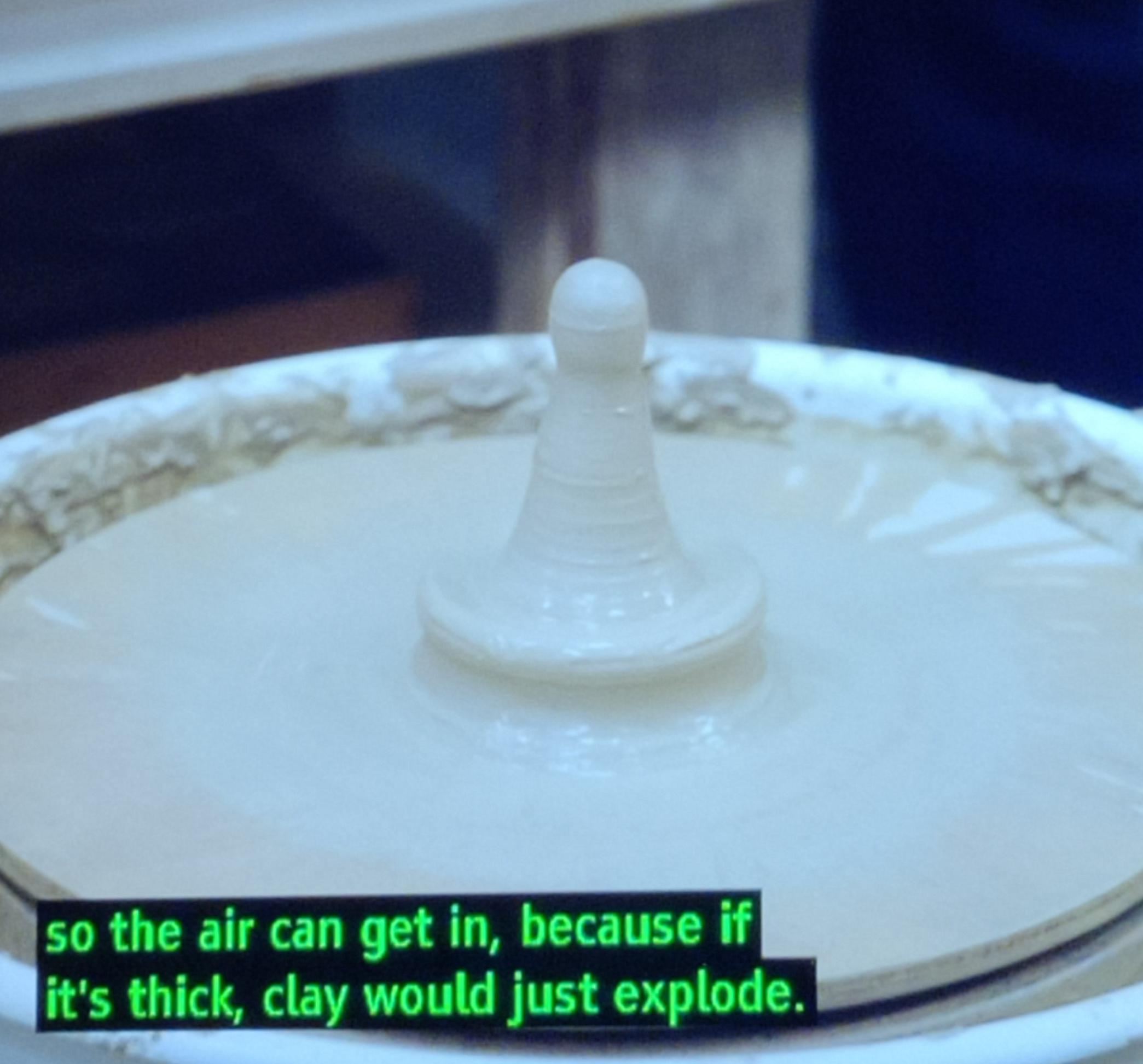 This pottery in progress