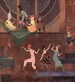 "Some of the dances were very complicated" by Jean de Bosschère (1878-1953)