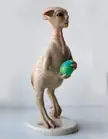 Sculpture of Alien lifeform, Me, polymer clay, 2022