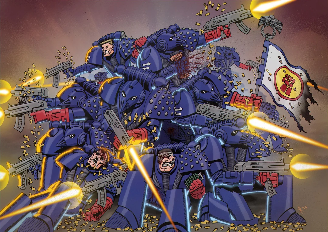 Rogue Trader Crimson Fists (OC Fanart) | Scrolller