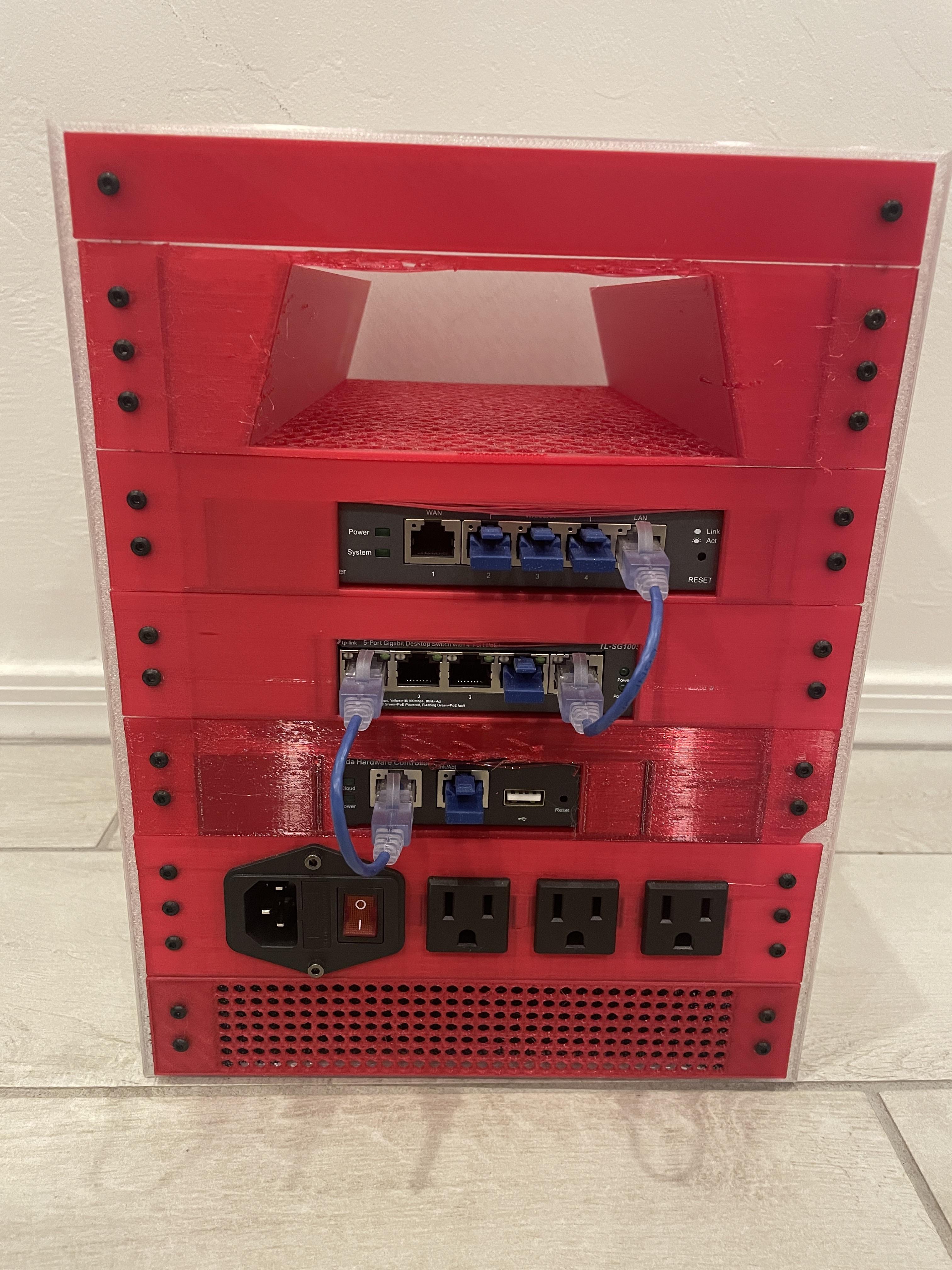 Mostly 3d printed mini network rack! | Scrolller