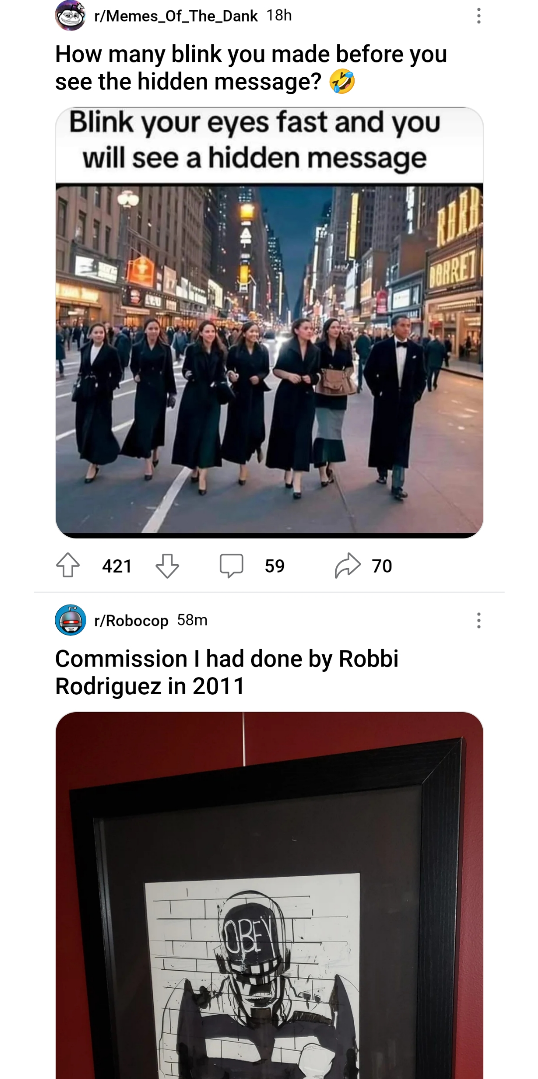 Reddit is trying to tell me something...