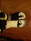 Fuzzy penguin socks - I've lost half of each pair