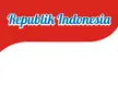 Indonesian Flag in the style of the Indomie logo