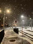 Waiting for the early morning train