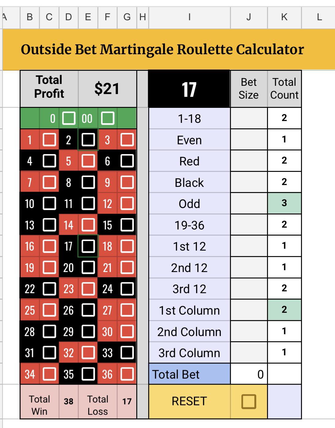 Roulette Calculator / Tracker | Scrolller