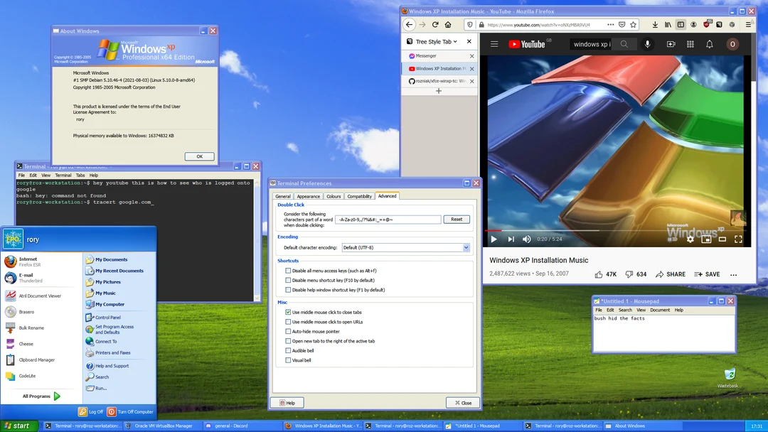 Someone made XFCE look exactly like Windows XP (Project: 'xfce-winxp-tc ...