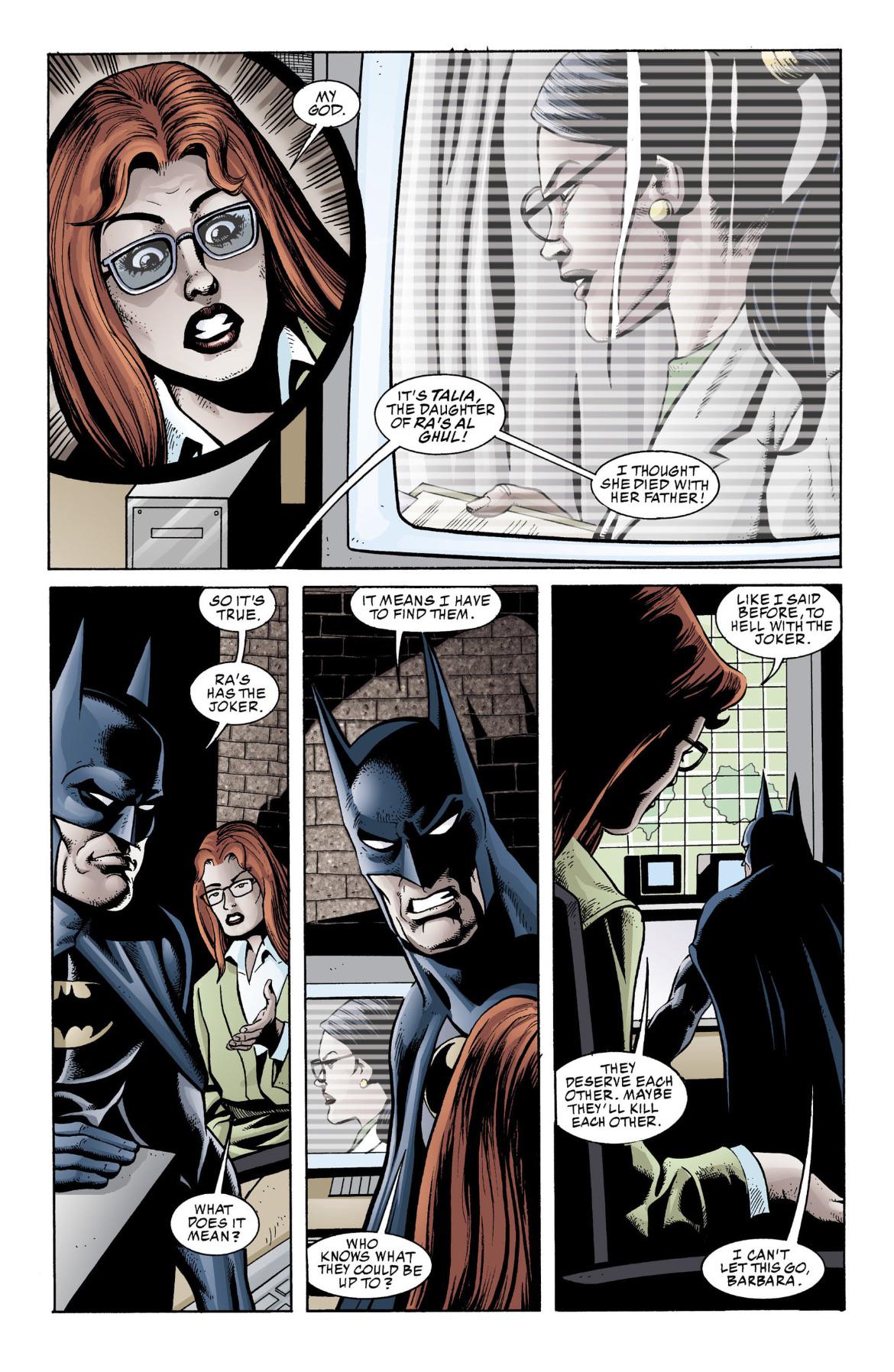 [Comic Excerpt] Batman and Oracle discover the Joker and Ra’s al Ghul ...