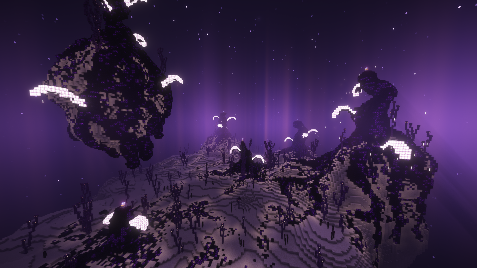 Here's a construction I made in End, (still building) but hope you like ...