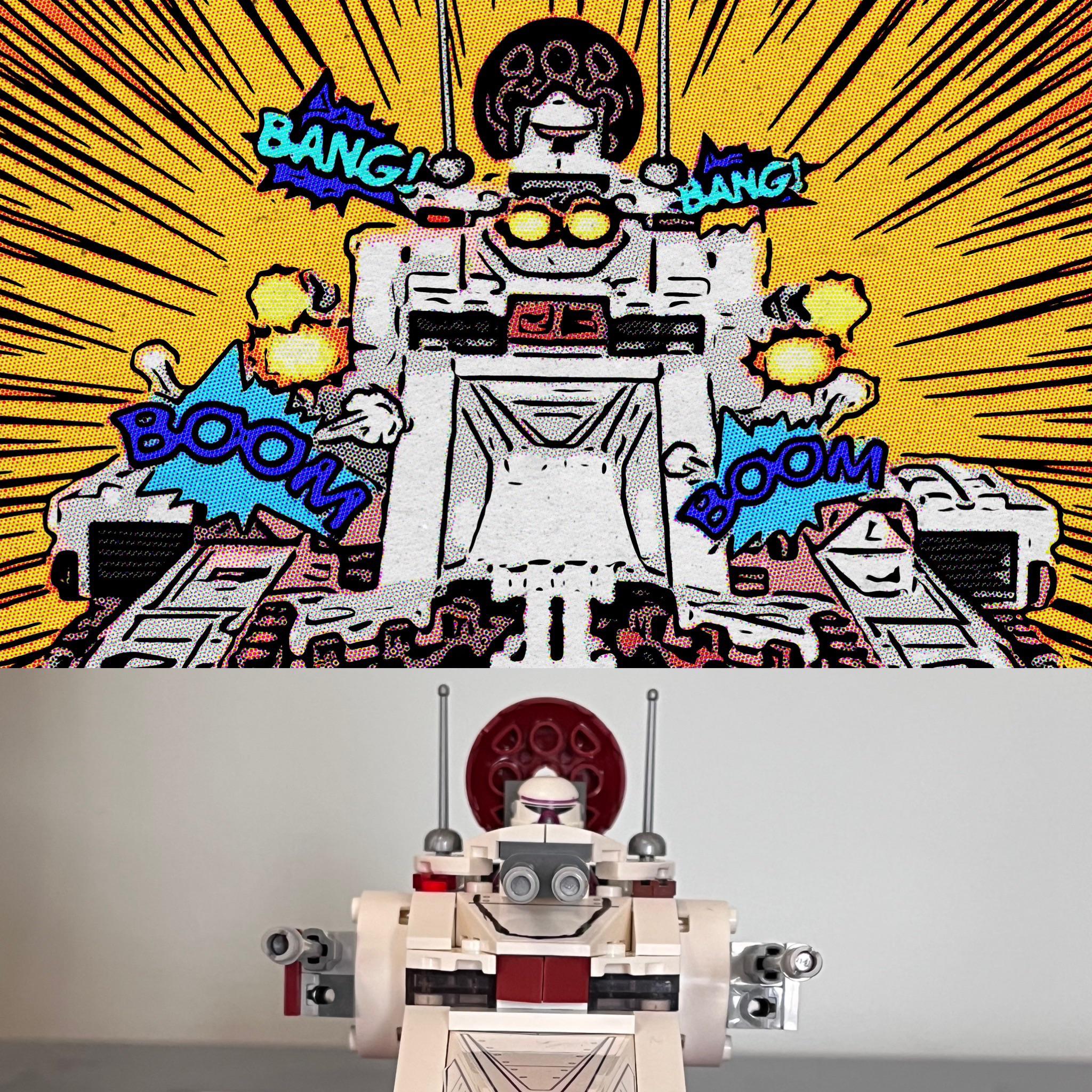 Photo editing apps are a GREAT way to take your Lego sets/MOCS to the next level! (swipe for before and after)