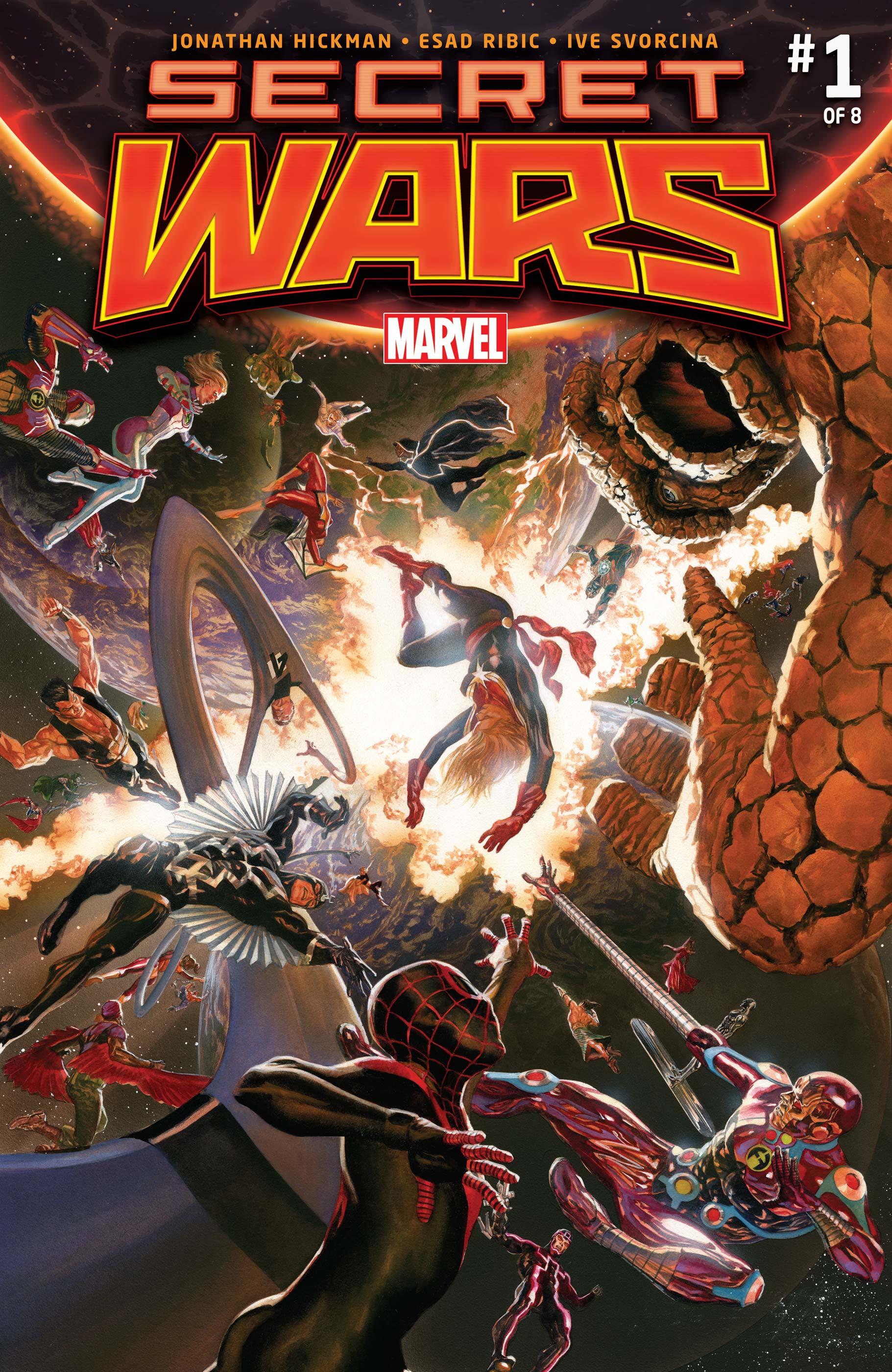 Marvel Ultimate Alliance video game concept art featuring a group of costumed characters against a cityscape