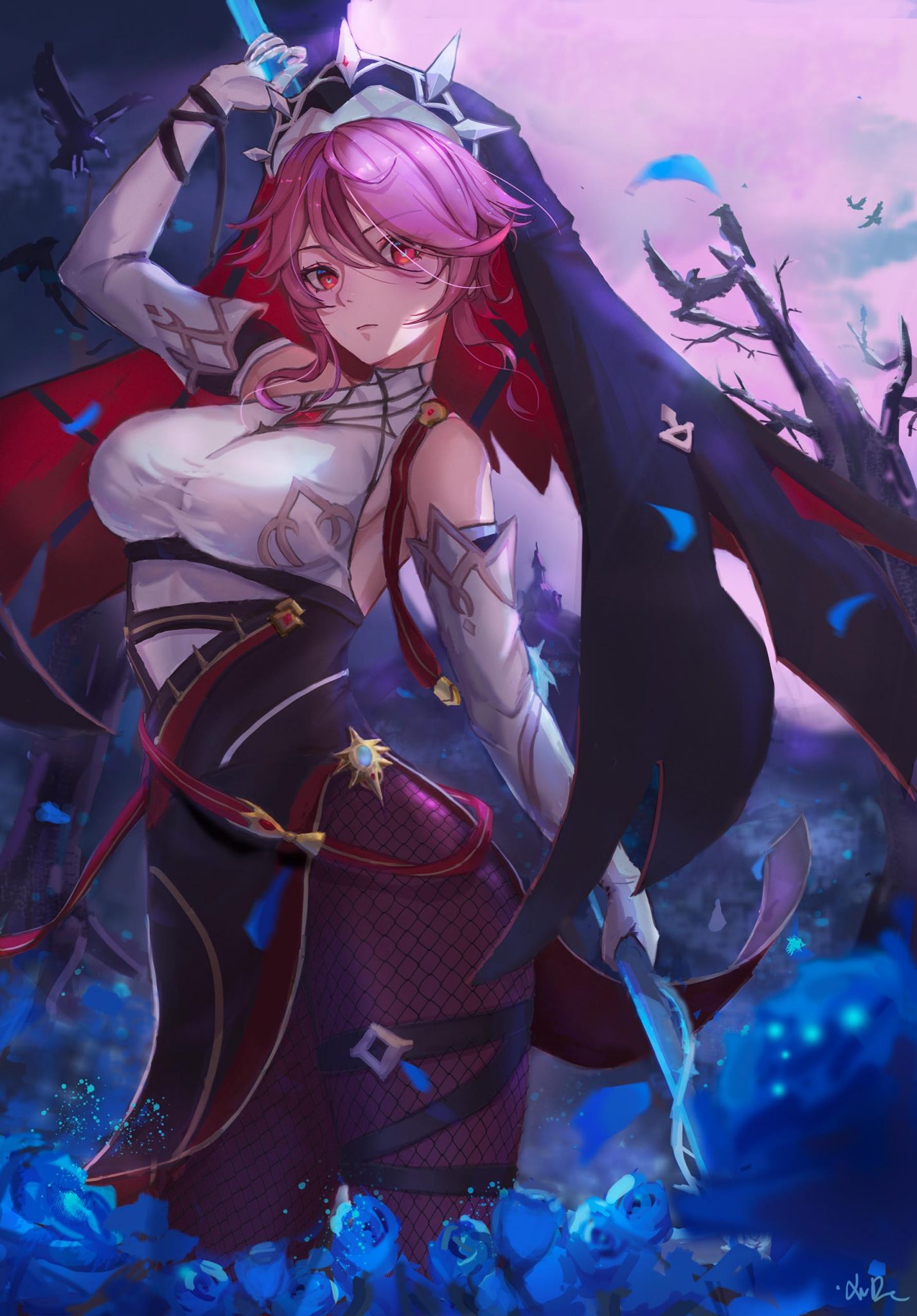 Busty anime girls in lingerie, micro bikinis, and revealing dresses with roleplay captions.