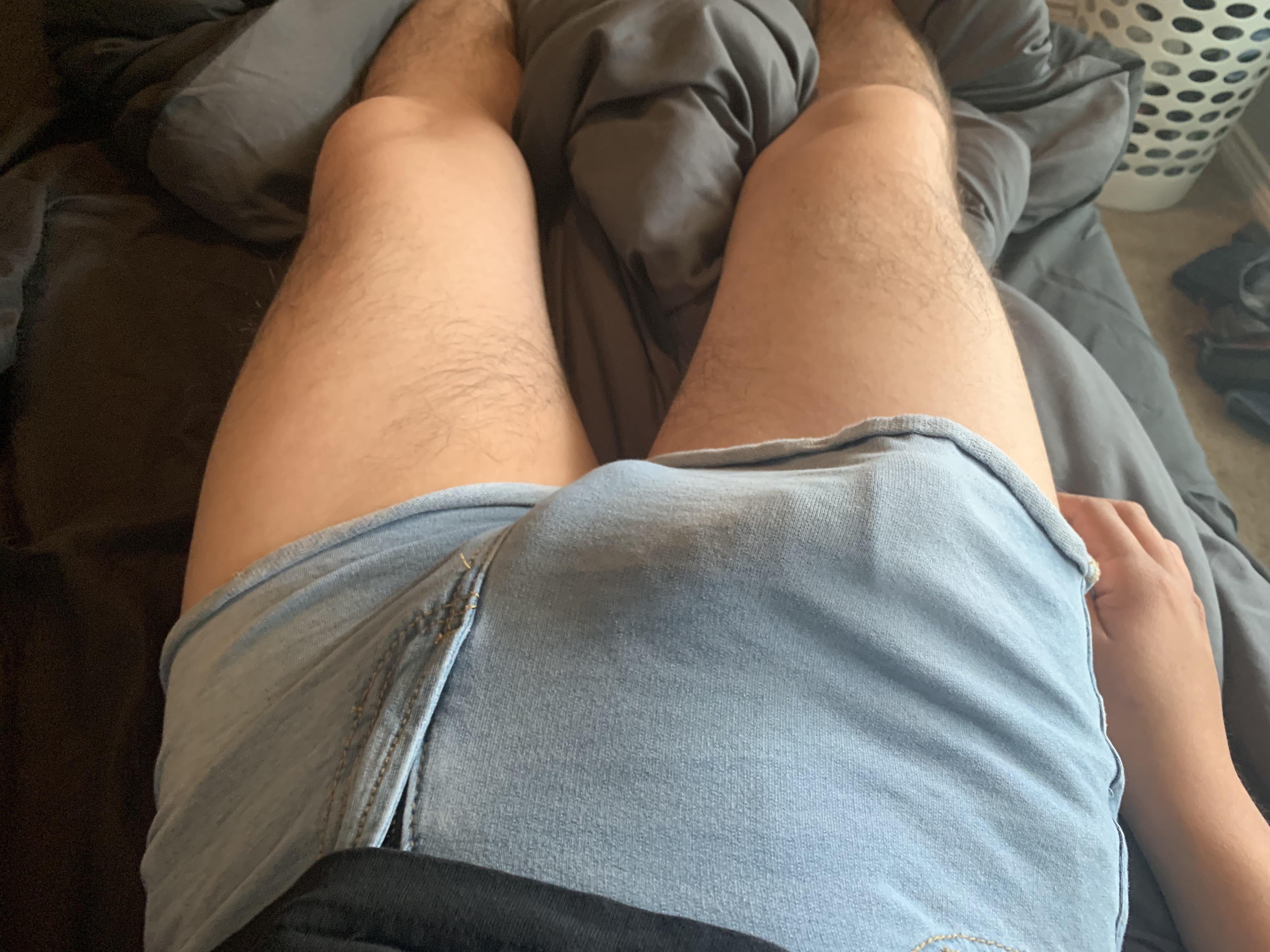 I never get tired of wearing these shorts. They turn me on so much 