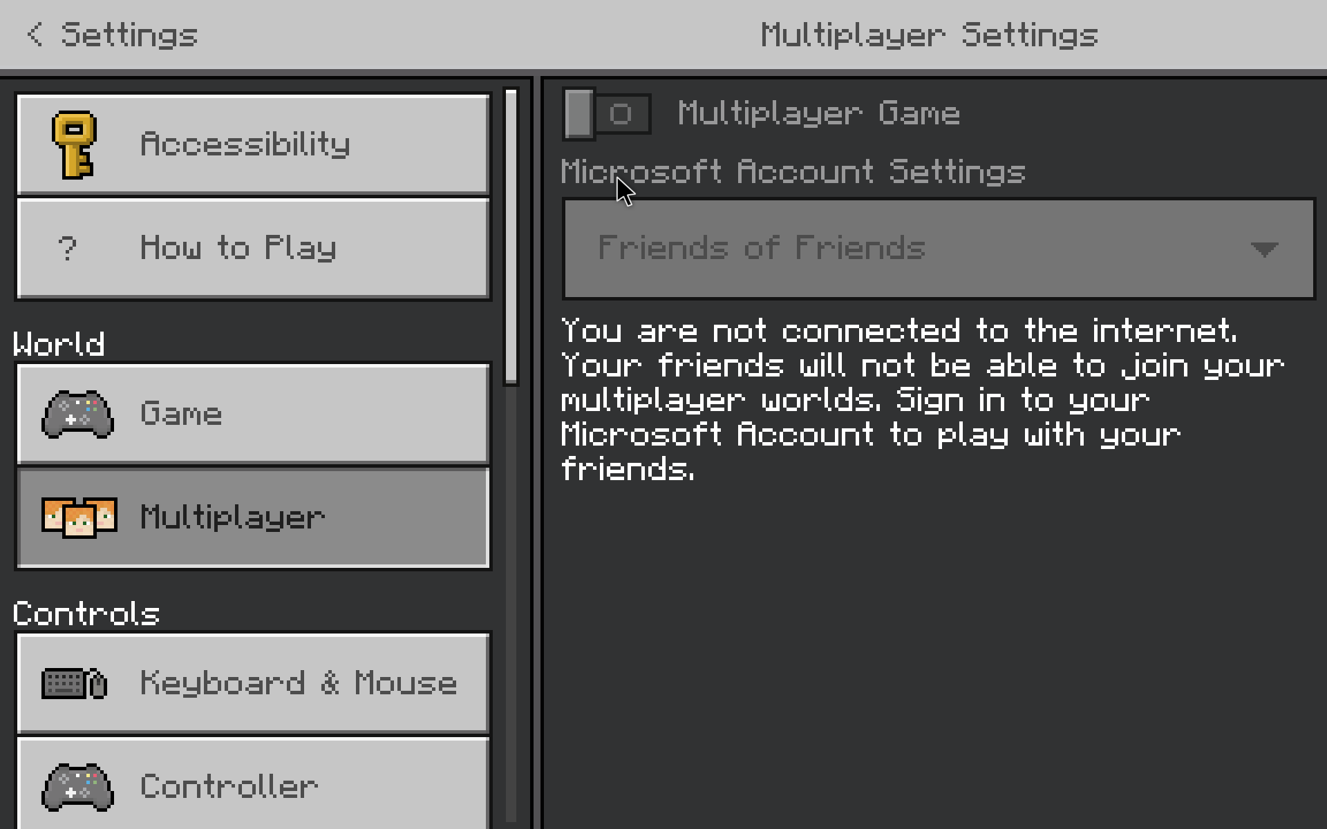 Scrolller Settings Anyone know how to fix this? the first image is when im in the world ...