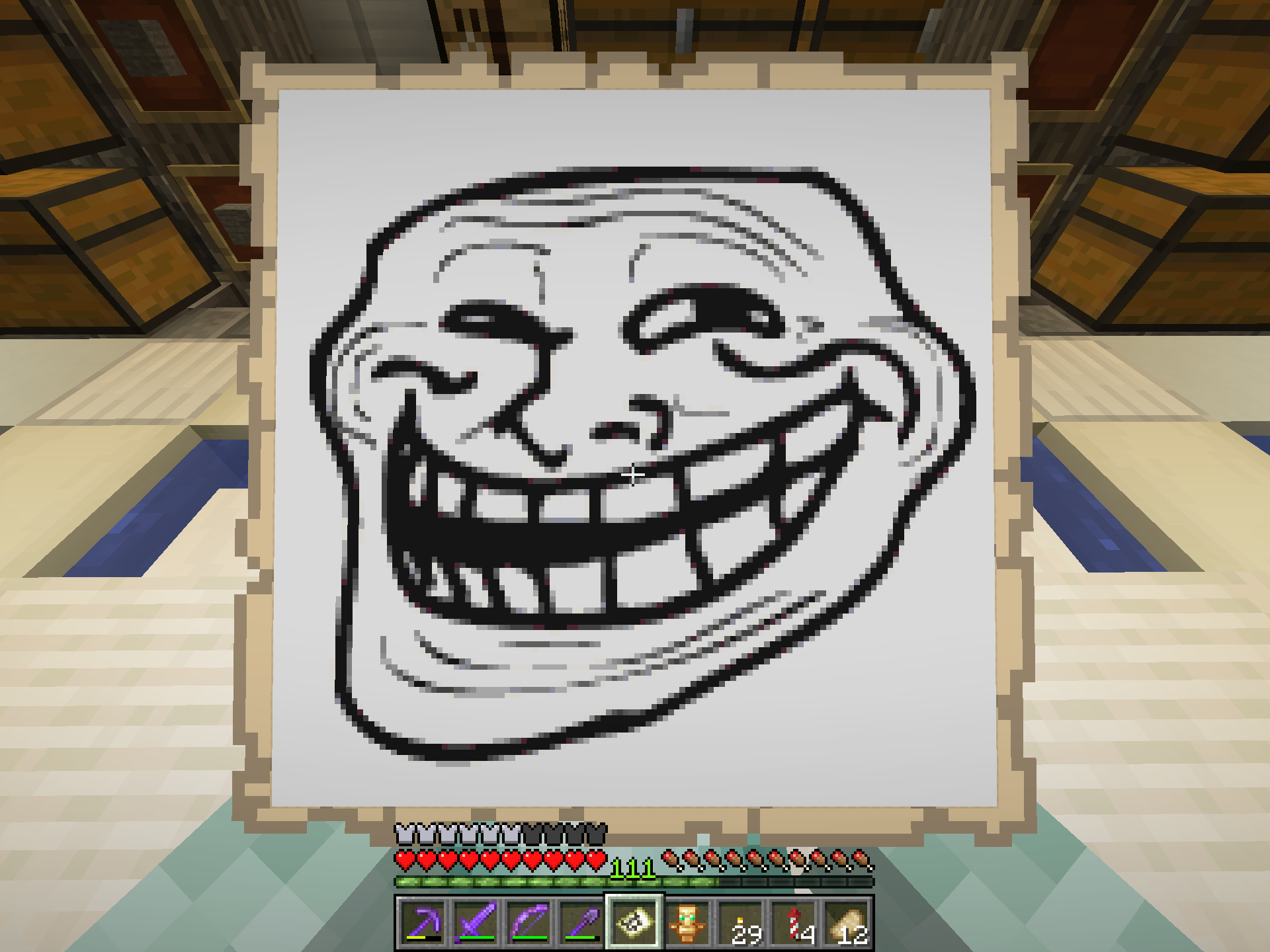 Troll Face map art I made on my SMP a while back :) | Scrolller