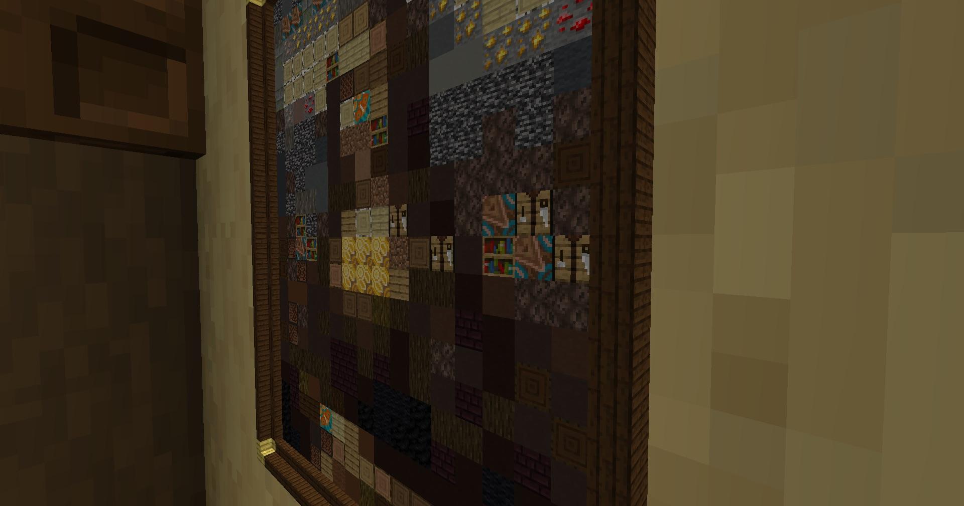 Fake Block As Painting Minecraft I’m making an art gallery with paintings made out of miniature block ...