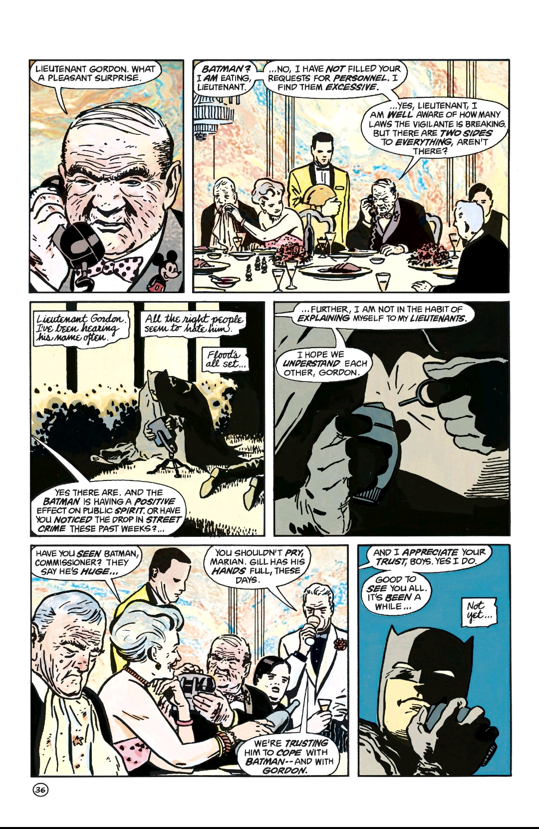 [Comic Excerpt] The Batman instills fear upon those who are corrupt ...