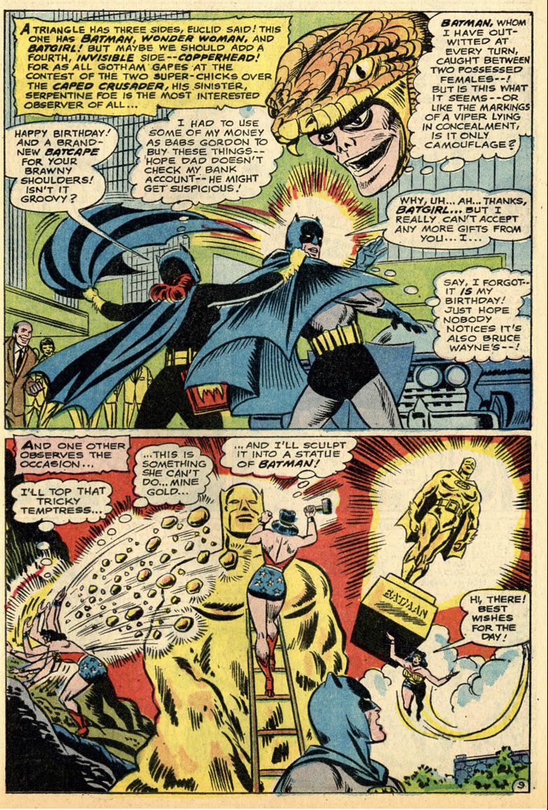 Batgirl and Wonder Woman rizz up Batman (Brave and the Bold #78 ...