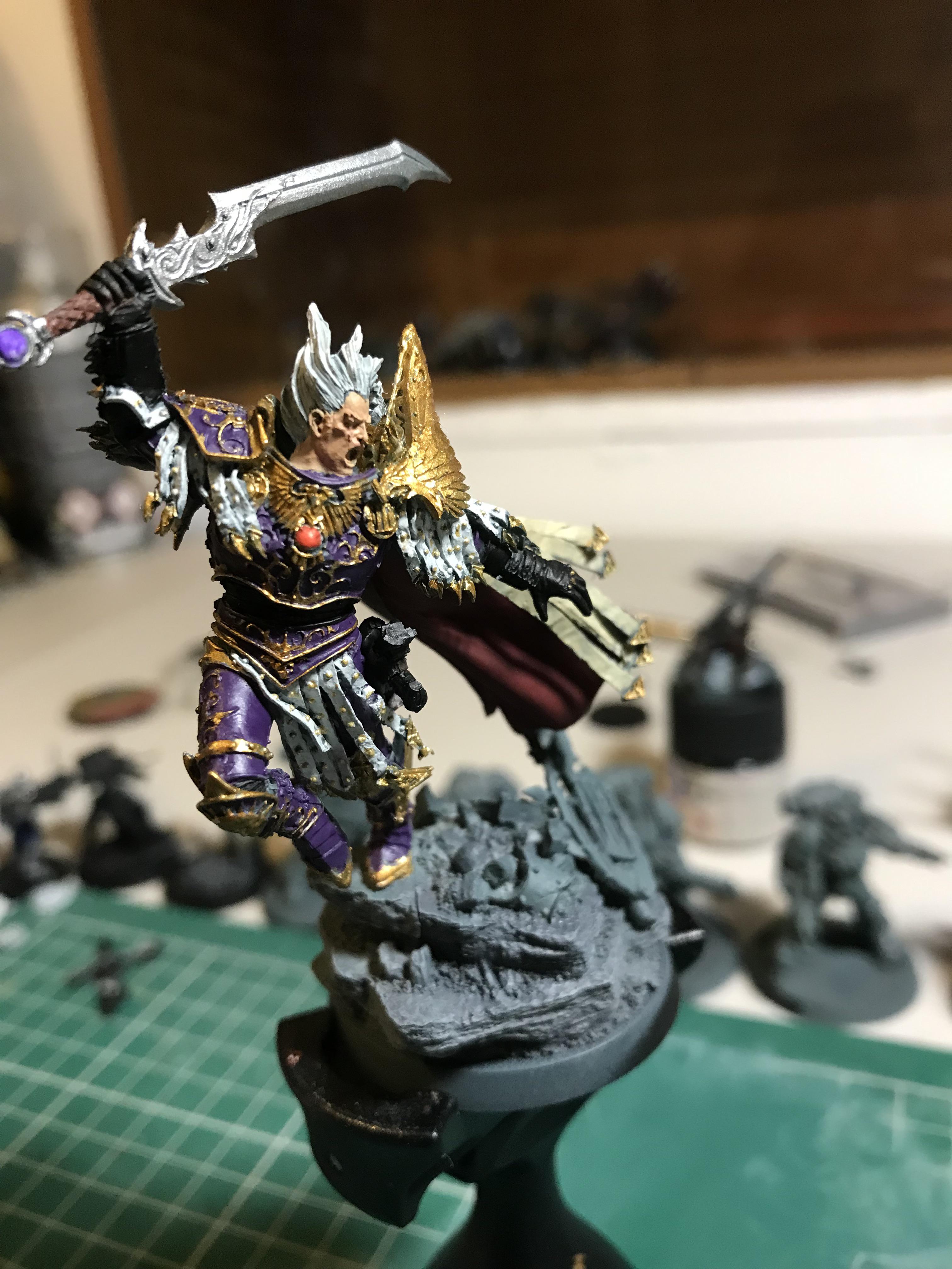 Finally finished my fulgrim model just need to do the base. | Scrolller