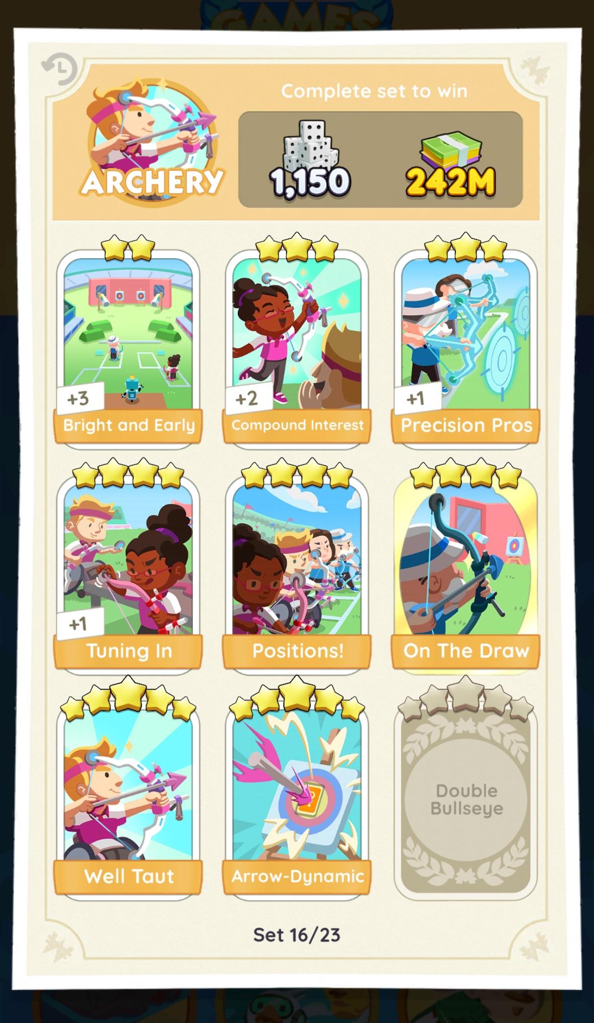Monopoly Go Trading digital cards for the Remote Duckraces set featuring chibi rubber ducks and characters