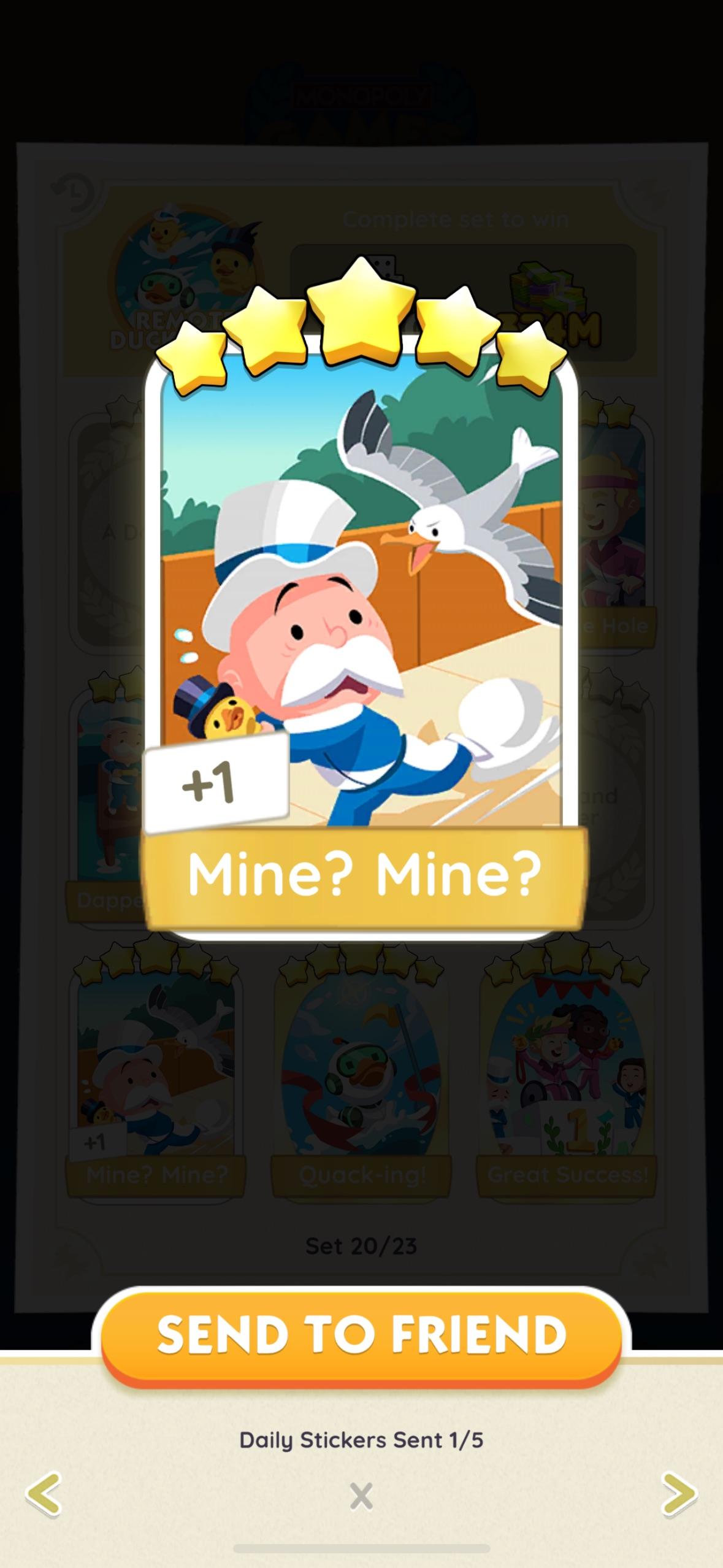 Double bullseye or Duck and Cover for Mine Mine