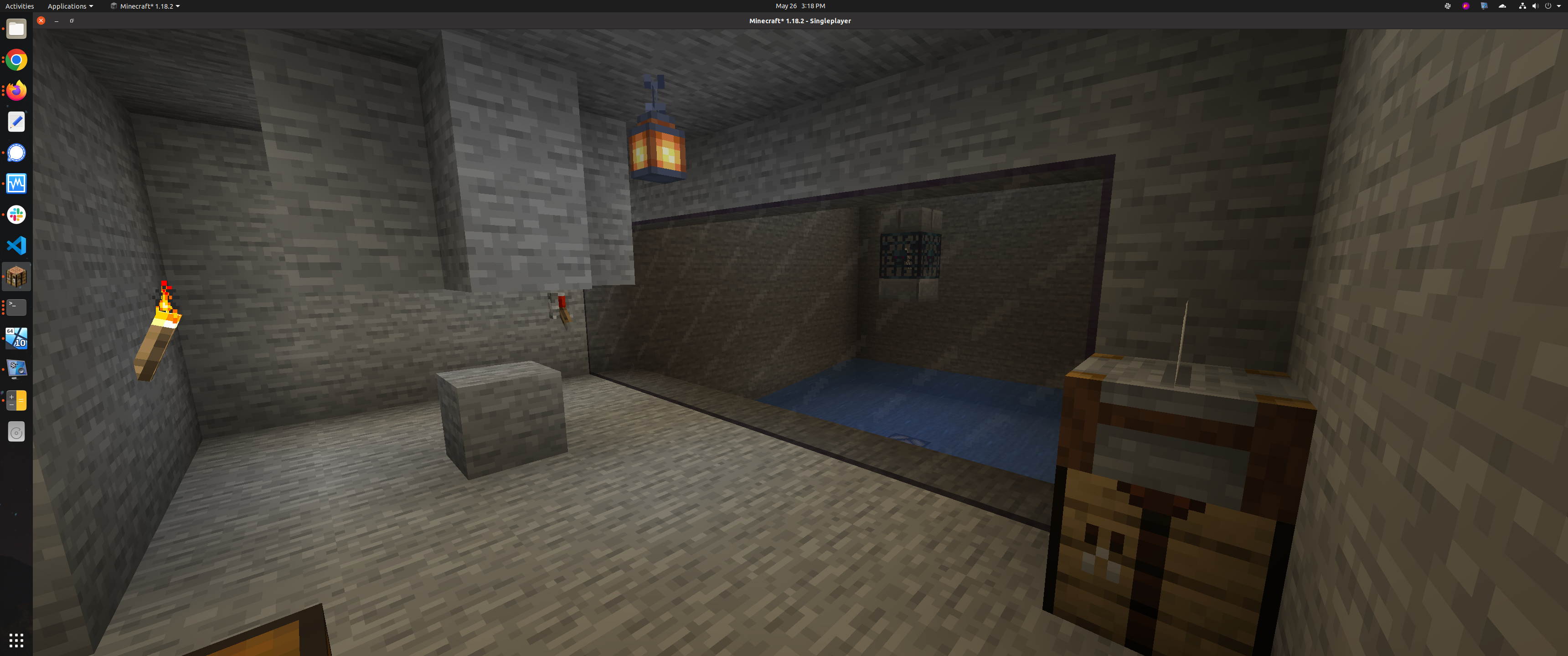 First time getting "artistic" with a build, I know it's basic but I'm still proud of the entrance to my skeleton spawner farm!