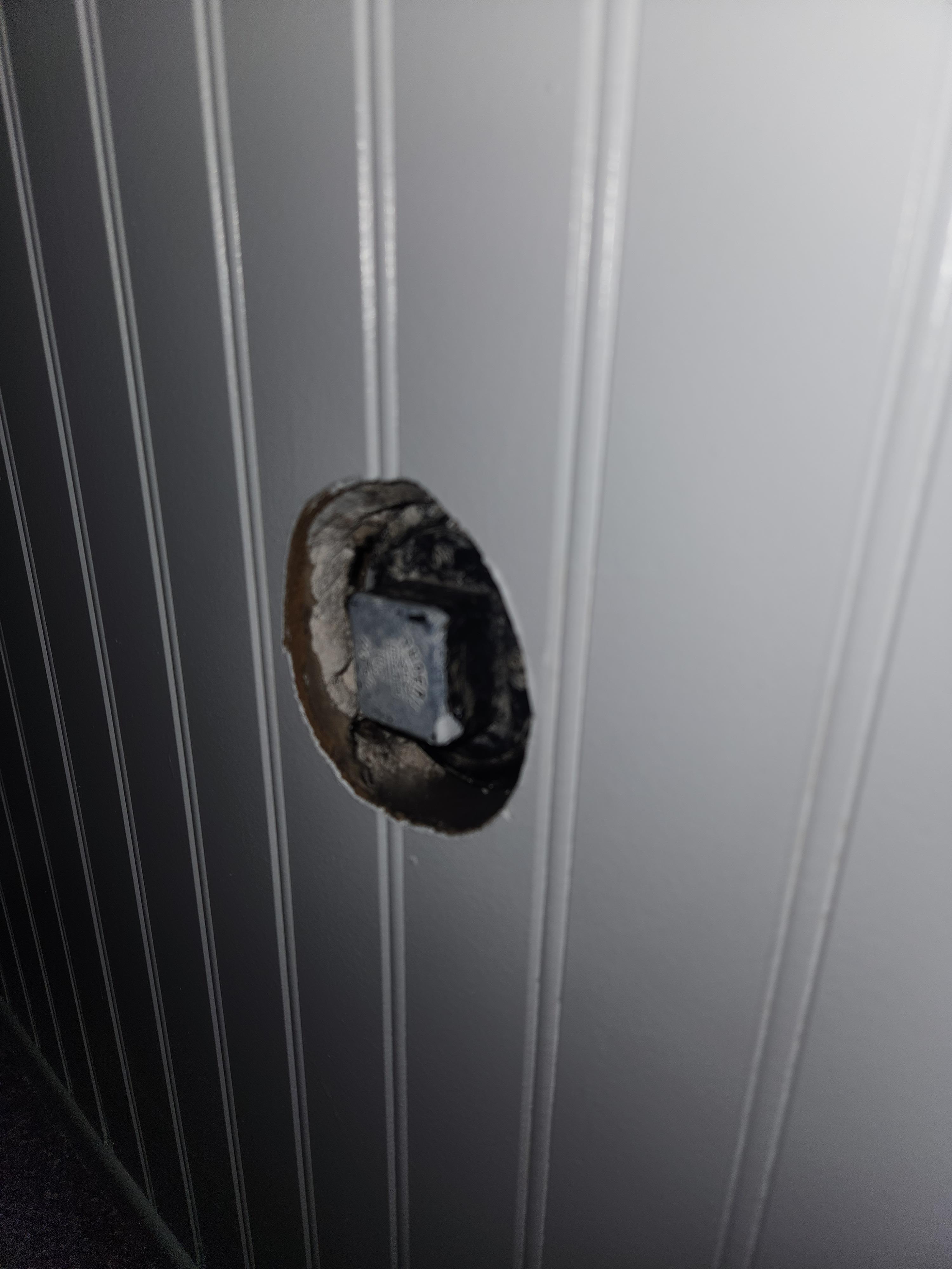 End of pipe sticking through wall? Scrolller