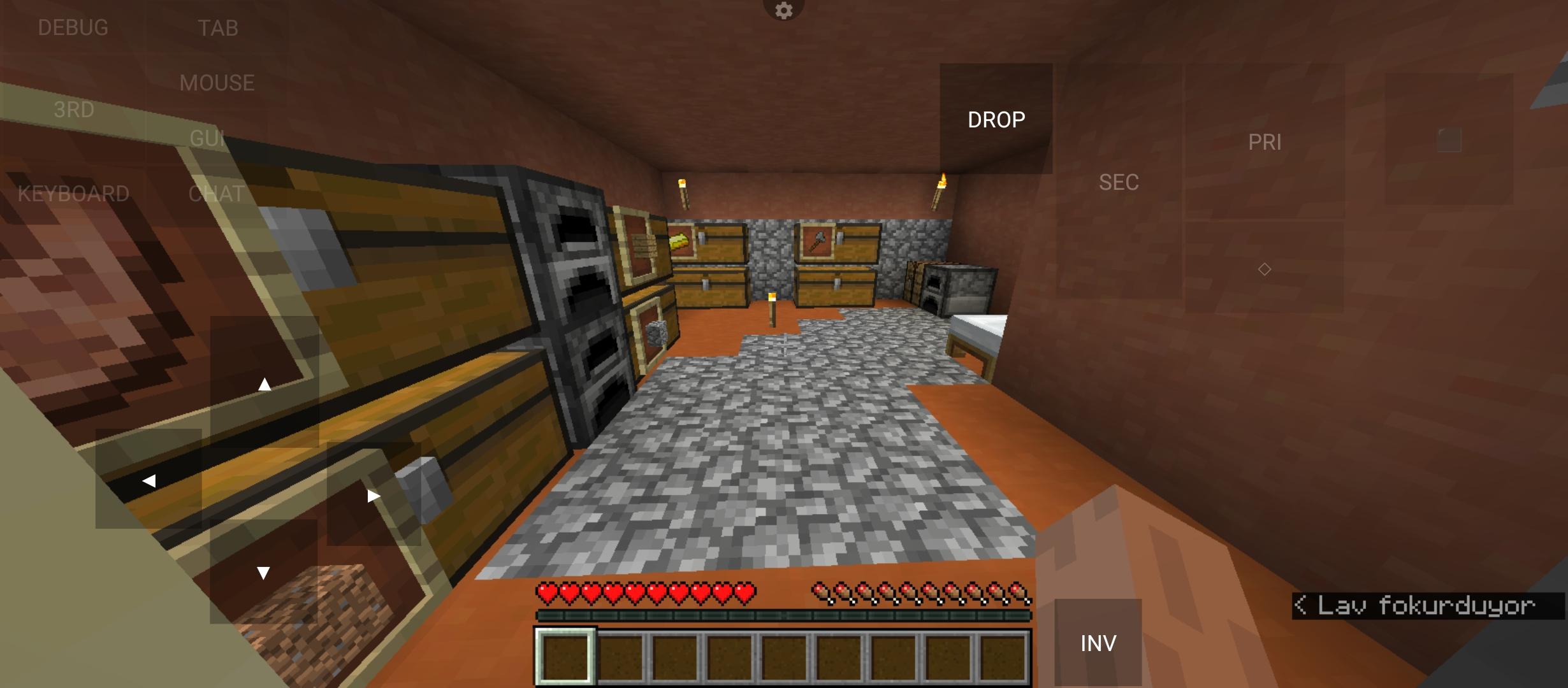 Minecraft survival builds featuring a starter base and a blocky avatar with a blue shirt fighting zombies and skeletons