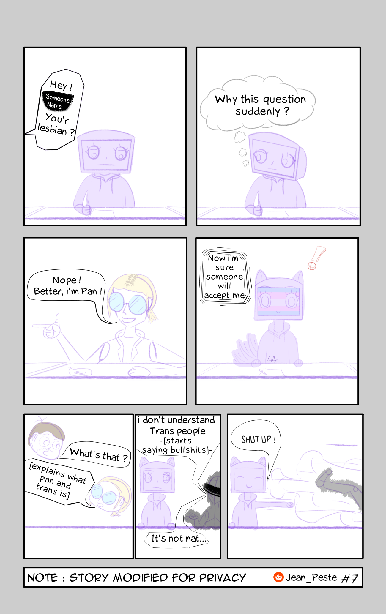 eggirl in a robotic suit holding a tablet and paper in a funny digital comic about drawing