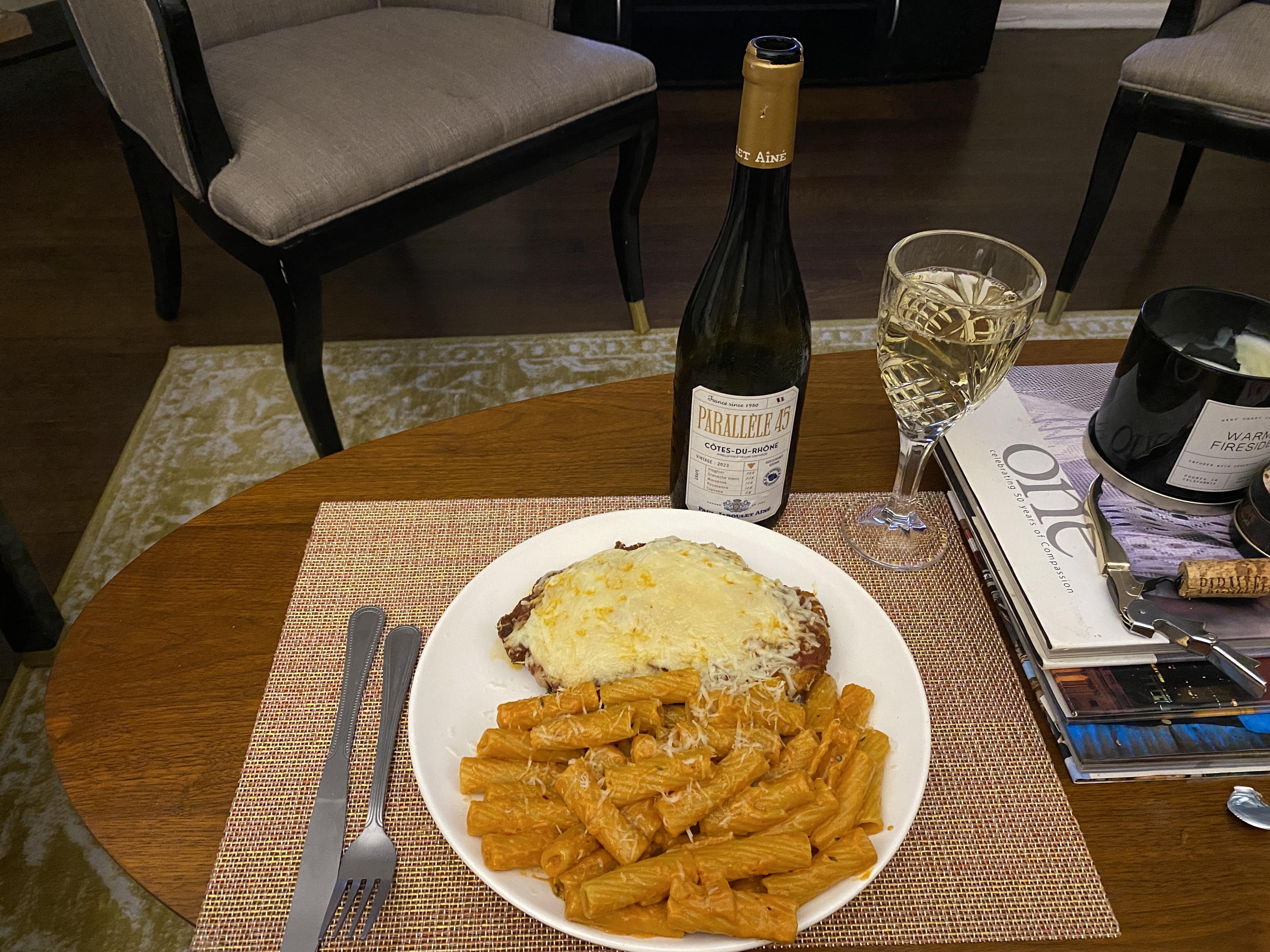 [Homemade] Rigatoni Alla Vodka with Chicken parmesan | Scrolller