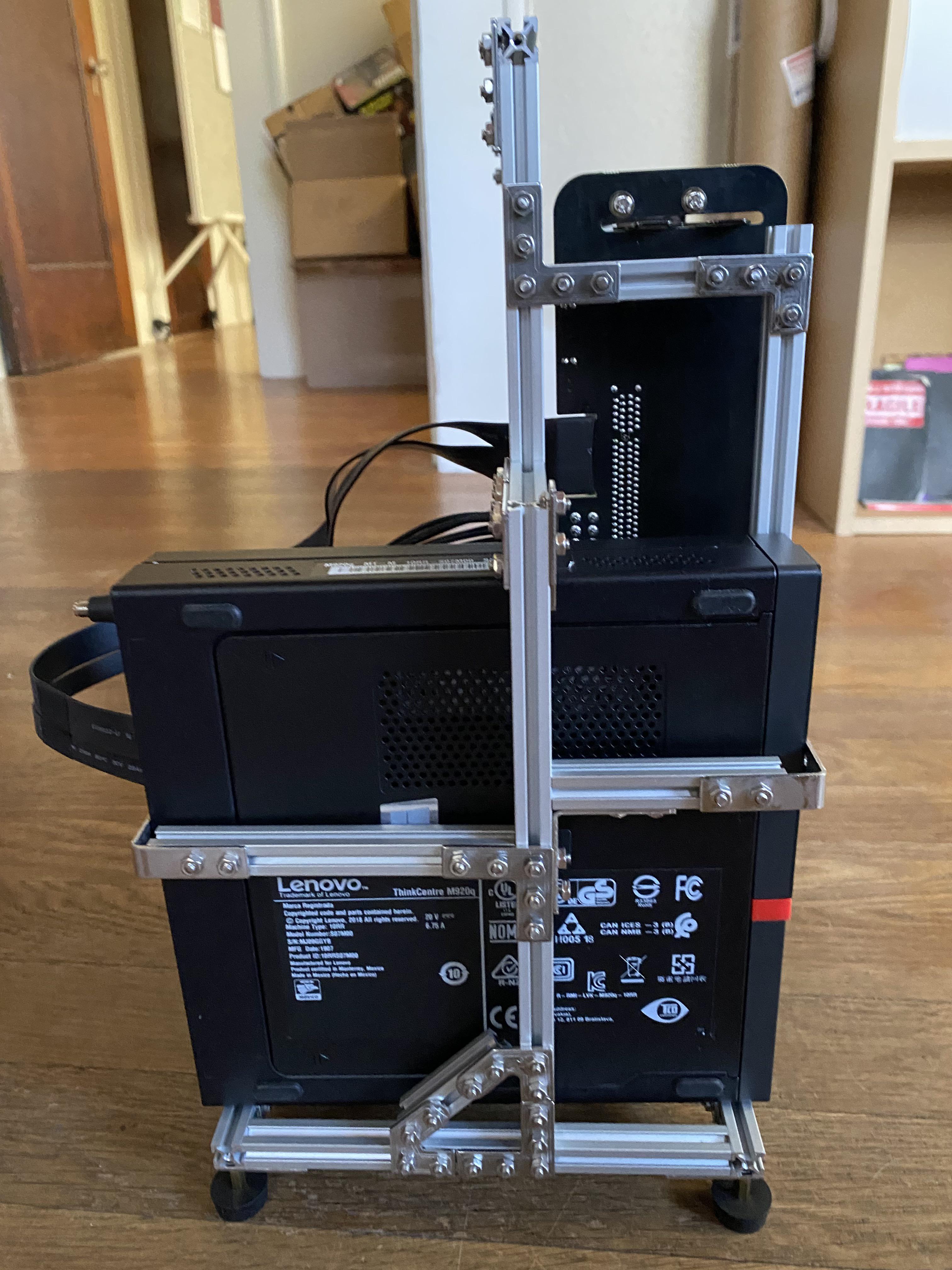 Server Rack Usff Computer Inspired by all the makerbeam builds, I made a rack for my USFF PC and ...