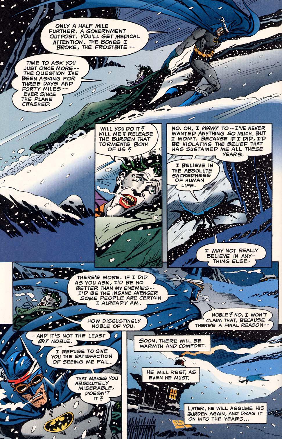 If anyone feels Batman should kill or kill the Joker, I challenge you to read this….