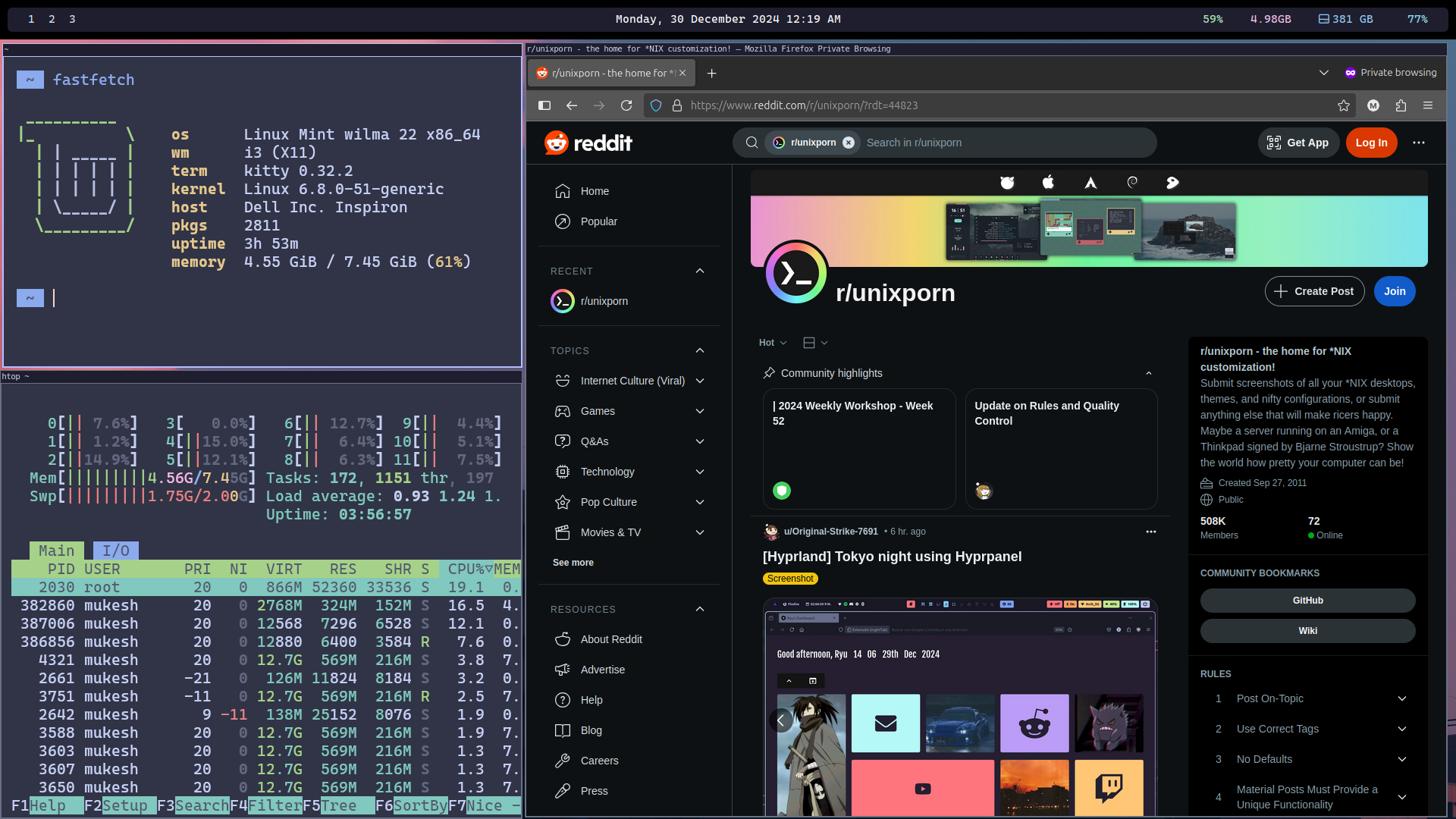 [i3] tried ricing for the first time | Scrolller