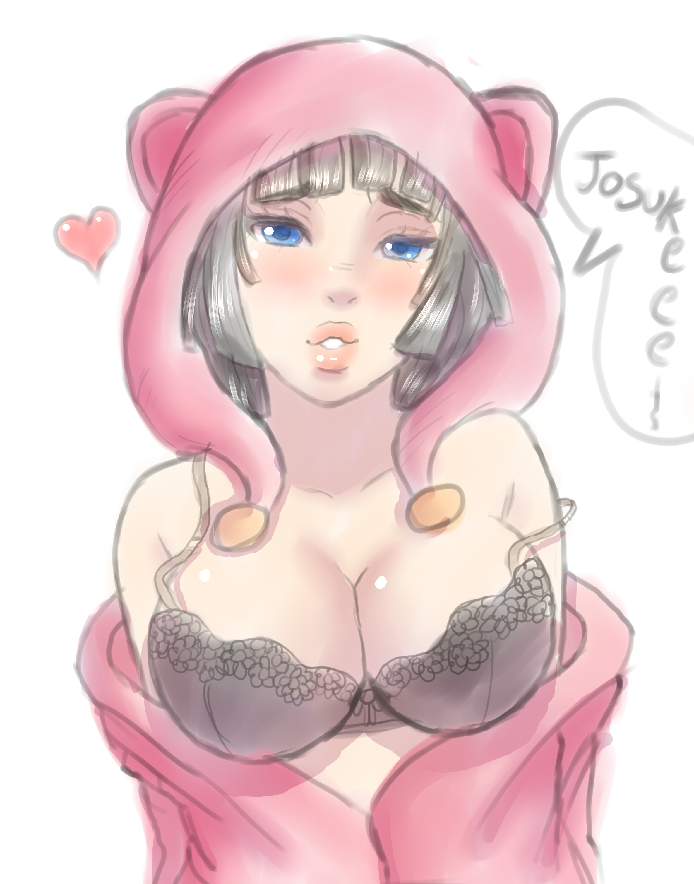 Futanari digital art featuring busty trans women with blonde, pink, and red hair, including a muscular Asian character.