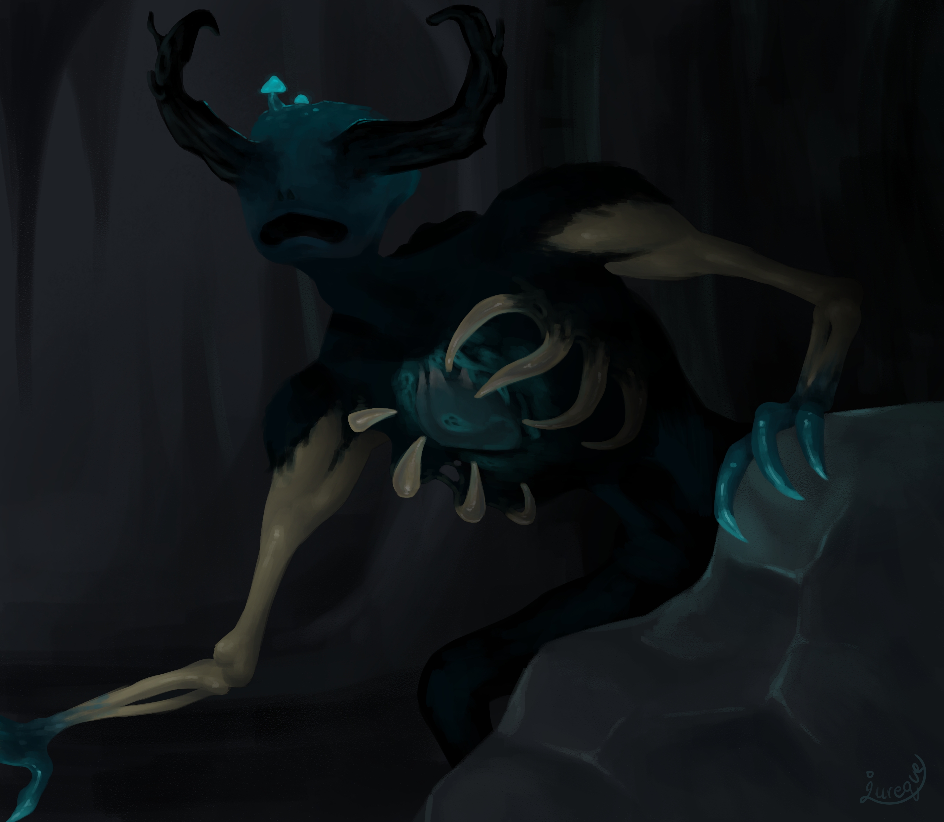 I drew the Warden and wanted to make it as terrifying as possible, the ...